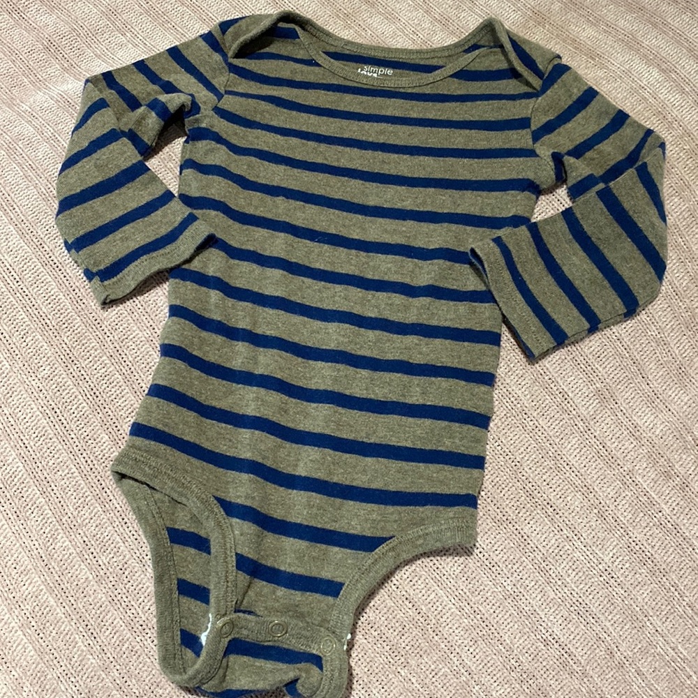 Boys Striped Onsie